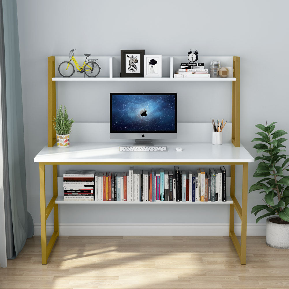 Computer Desk with Hutch
